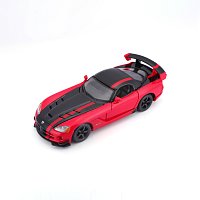 Bburago - Auta HOBBY, Dodge Viper SRT 10 ACR, červeno-černá, 1:24