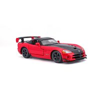Bburago - Auta HOBBY, Dodge Viper SRT 10 ACR, červeno-černá, 1:24