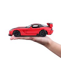 Bburago - Auta HOBBY, Dodge Viper SRT 10 ACR, červeno-černá, 1:24