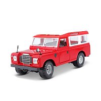 Bburago - Auta HOBBY, Land Rover Series II, červená, 1:24