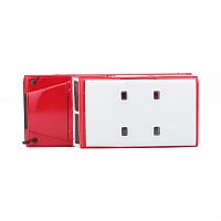 Bburago - Auta HOBBY, Land Rover Series II, červená, 1:24