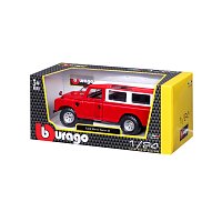 Bburago - Auta HOBBY, Land Rover Series II, červená, 1:24