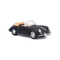 Bburago - Auta HOBBY, Porsche 356B Cabriolet (1961), černá, 1:24