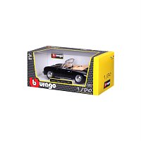 Bburago - Auta HOBBY, Porsche 356B Cabriolet (1961), černá, 1:24