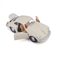 Bburago - Auta HOBBY, Porsche 356B Coupe (1961), Ivory krémová, 1:24