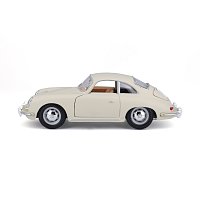 Bburago - Auta HOBBY, Porsche 356B Coupe (1961), Ivory krémová, 1:24