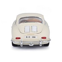 Bburago - Auta HOBBY, Porsche 356B Coupe (1961), Ivory krémová, 1:24