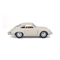 Bburago - Auta HOBBY, Porsche 356B Coupe (1961), Ivory krémová, 1:24