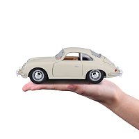 Bburago - Auta HOBBY, Porsche 356B Coupe (1961), Ivory krémová, 1:24