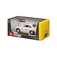 Bburago - Auta HOBBY, Porsche 356B Coupe (1961), Ivory krémová, 1:24