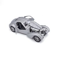 Bburago - Auta HOBBY, Bugatti Atlantic, stříbrná, 1:24