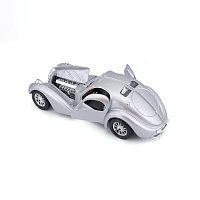 Bburago - Auta HOBBY, Bugatti Atlantic, stříbrná, 1:24