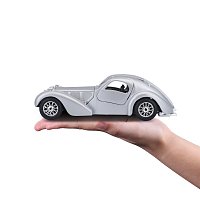 Bburago - Auta HOBBY, Bugatti Atlantic, stříbrná, 1:24