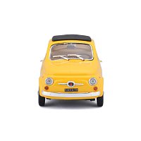 Bburago - Auta HOBBY, Fiat 500F (1965), žlutá, 1:24