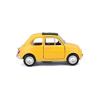 Bburago - Auta HOBBY, Fiat 500F (1965), žlutá, 1:24