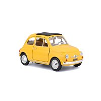 Bburago - Auta HOBBY, Fiat 500F (1965), žlutá, 1:24