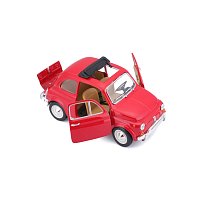 Bburago - Auta HOBBY, Fiat 500L (1968), červená, 1:24
