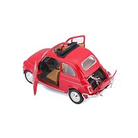 Bburago - Auta HOBBY, Fiat 500L (1968), červená, 1:24