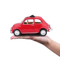 Bburago - Auta HOBBY, Fiat 500L (1968), červená, 1:24