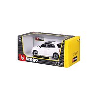 Bburago - Auta HOBBY, Fiat 500 (2007), bílá, 1:24