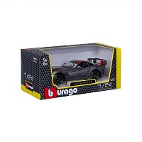 Bburago - Auta HOBBY, Dodge Viper SRT 10 ACR, šedá metalíza-matná černá, 1:24