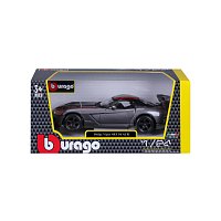 Bburago - Auta HOBBY, Dodge Viper SRT 10 ACR, šedá metalíza-matná černá, 1:24