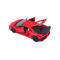 Bburago - Auta HOBBY, Lamborghini Aventador SV Coupé, červená, 1:24