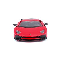 Bburago - Auta HOBBY, Lamborghini Aventador SV Coupé, červená, 1:24