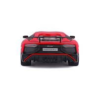 Bburago - Auta HOBBY, Lamborghini Aventador SV Coupé, červená, 1:24