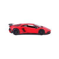 Bburago - Auta HOBBY, Lamborghini Aventador SV Coupé, červená, 1:24
