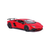 Bburago - Auta HOBBY, Lamborghini Aventador SV Coupé, červená, 1:24