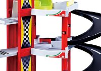 Bburago - FERRARI RACE+PLAY, Garáž se závodní dráhou + autíčko, 1:43