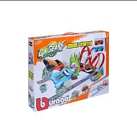 Bburago - GoGEARS EXTREME, Loop set - Double Vortex dráha se dvěma autíčky