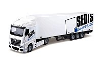 Bburago - HAULERS LIFT & LOAD, M-B Actros kamion s přívěsem + příslušenství, 1:43