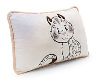 NICI GREEN Polštář sněžný leopard Eleni Snowbell 43x25 cm