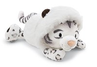NICI GREEN Plyšový sněžný leopard Eleni Snowbell – ležící, 20 cm