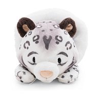 NICI GREEN Plyšový sněžný leopard Eleni Snowbell – ležící, 20 cm