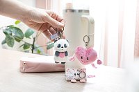 NICI Klíčenka Panda Love s kovovým přívěskem, 8 cm