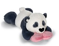 NICI Plyšová panda Love se srdíčkem - ležící, 20 cm