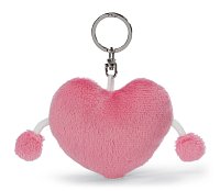 NICI Klíčenka Srdíčko Love růžové, 8 cm
