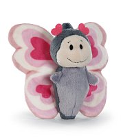 NICI Plyšový motýlek Love v dárkové krabičce, 10 cm