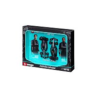 Bburago - FORMULA RACING, 2 Pack - Mercedes-AMG W15 (2024), #44 L. Hamilton + #63 G. Russel, 1:43