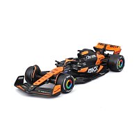 Bburago - FORMULA RACING, 2 Pack – McLaren Team MCL38 (2024), #81 O. Piastri + #4 L. Norris, 1:43