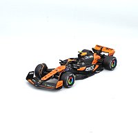 Bburago - FORMULA RACING, 2 Pack – McLaren Team MCL38 (2024), #81 O. Piastri + #4 L. Norris, 1:43