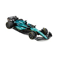 Bburago - RACE Formule F1 v dekorativním boxu, Aston Martin AMR23 (2023), #18 Lance Stroll, 1:43