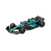 Bburago - RACE Formule F1 v dekorativním boxu, Aston Martin AMR23 (2023), #18 Lance Stroll, 1:43