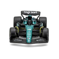 Bburago - RACE Formule F1 v dekorativním boxu, Aston Martin AMR23 (2023), #18 Lance Stroll, 1:43