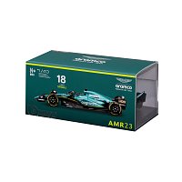 Bburago - RACE Formule F1 v dekorativním boxu, Aston Martin AMR23 (2023), #18 Lance Stroll, 1:43