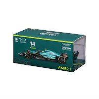 Bburago - RACE Formule F1 v dekorativním boxu, Aston Martin AMR23 (2023), #14 Fernando Alonso, 1:43
