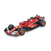 Bburago - RACE Formule F1 v dekorativním boxu, Ferrari SF-24 (2024), # 55 Carlos Sainz, 1:43
